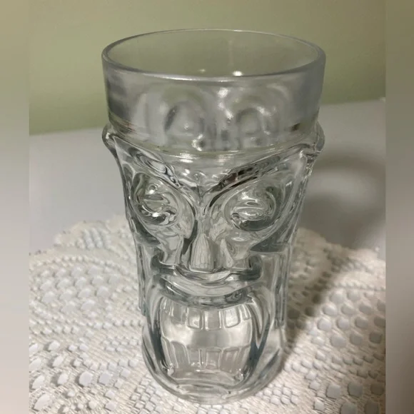 Anchor Hocking Screaming Tiki 16 oz Clear Cooler Glass - Picture 1 of 5